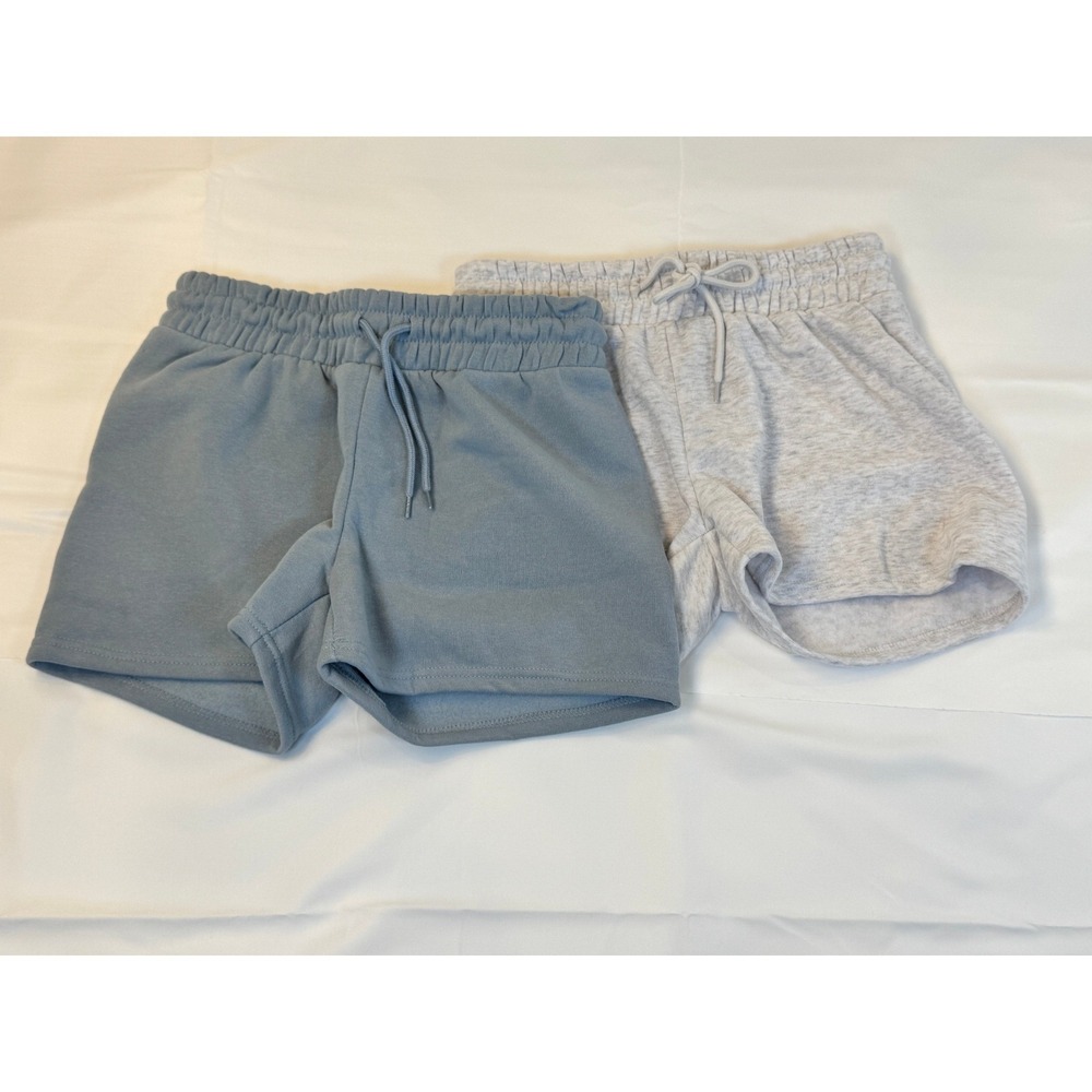 Lot of 2 Better Together Womens Sweat Shorts Bundle Gray Blue Fleece Size S